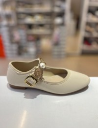 Bej Gold Tokalı Cilt Klasik Babet