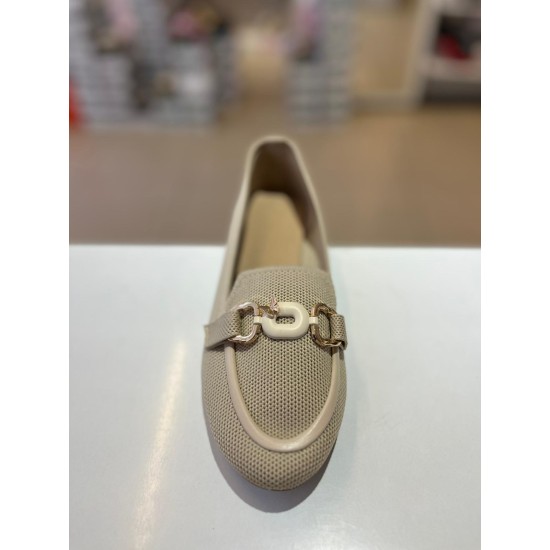 Bej Kelebek Toka Triko Babet