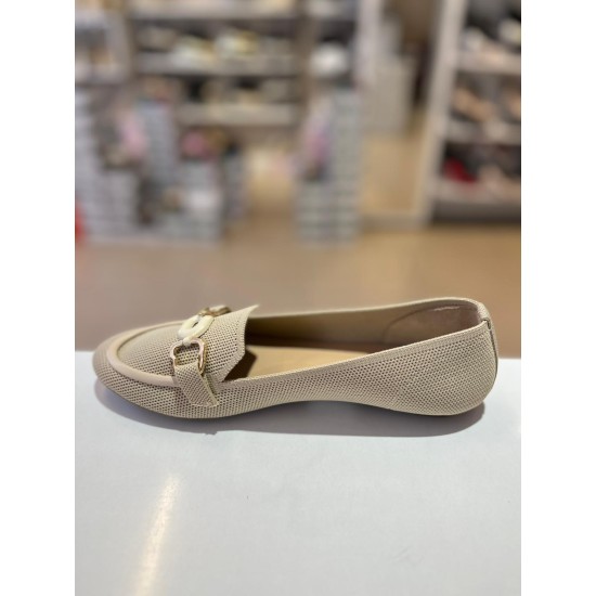 Bej Kelebek Toka Triko Babet