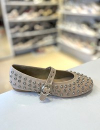 Bej İri Gümüş Balerin Babet