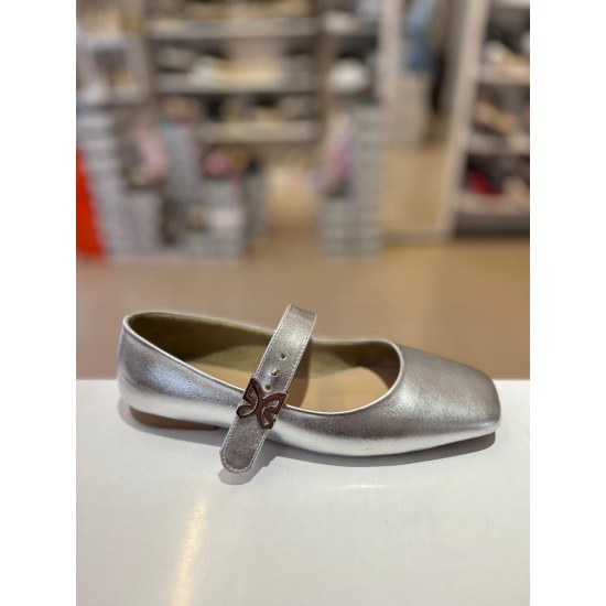 Gümüş Gold Kelebek Toka Balerin Babet