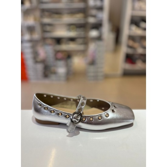 Gümüş Zımbalı Tek Bant Balerin Babet