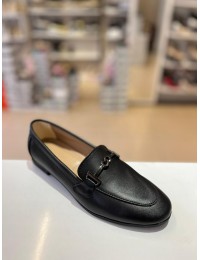 Siyah Tokalı Düz Klasik Babet