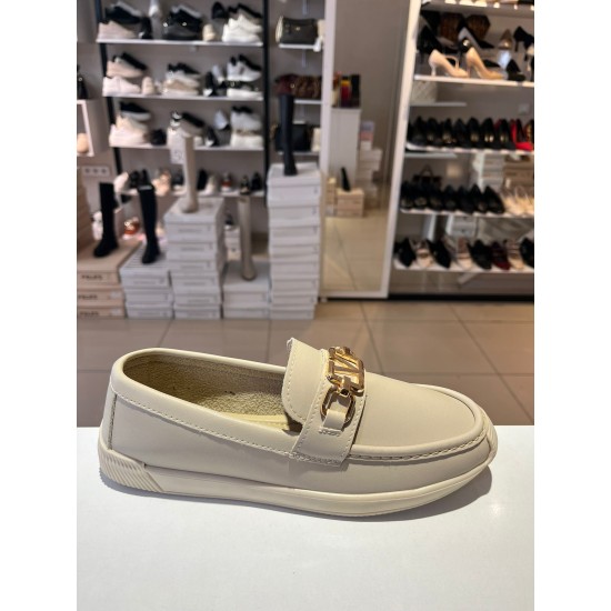 Bej Ortopedik Taban V Toka Babet Ayakkabı