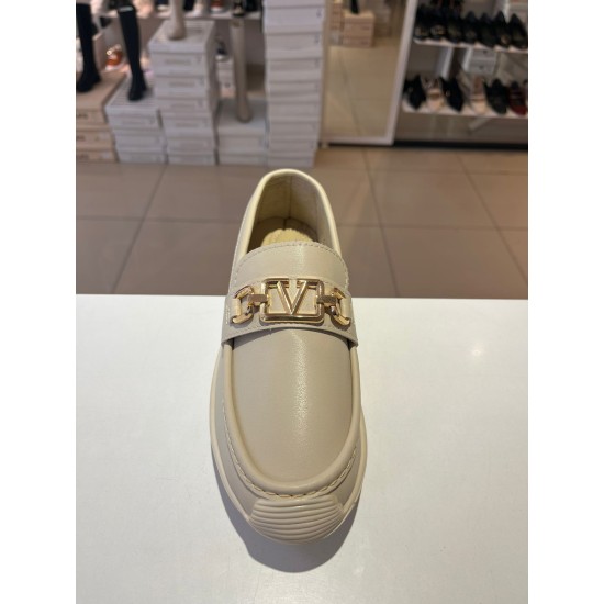 Bej Ortopedik Taban V Toka Babet Ayakkabı