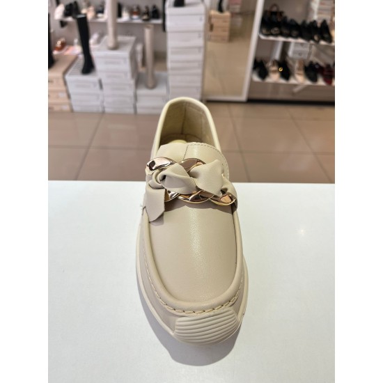 Bej Ortopedik Taban Düz Taban Sarma Babet