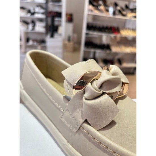 Bej Ortopedik Taban Düz Taban Sarma Babet