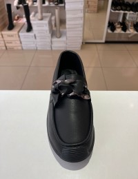 Siyah Ortopedik Taban Düz Taban Sarma Babet