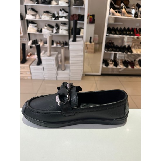 Siyah Ortopedik Taban Düz Taban Sarma Babet