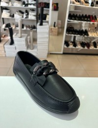 Siyah Ortopedik Taban Düz Taban Sarma Babet