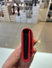 Kırmızı Mıknatıslı Grande Kadın Deri Kartlık