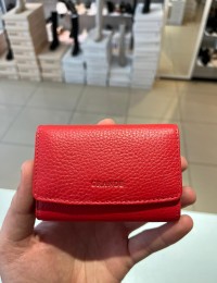 Kırmızı Mıknatıslı Grande Kadın Deri Kartlık