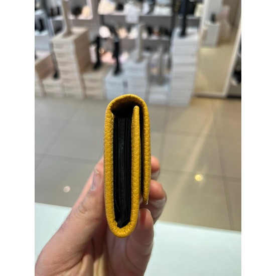 Sarı Mıknatıslı Grande Kadın Deri Kartlık