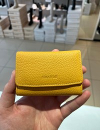 Sarı Mıknatıslı Grande Kadın Deri Kartlık