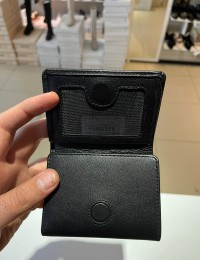 Siyah Erkek Mıknatıslı Grande Deri Kartlık