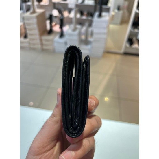 Siyah Erkek Mıknatıslı Grande Deri Kartlık