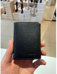 Siyah Erkek Mıknatıslı Grande Deri Kartlık