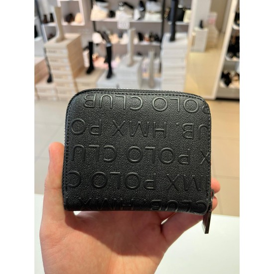 Siyah Kadın Çıtçıtlı Fermuarlı Mini Cüzdan