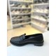 Siyah İnce Taban Düz Loafer