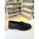 Siyah İnce Taban Düz Loafer