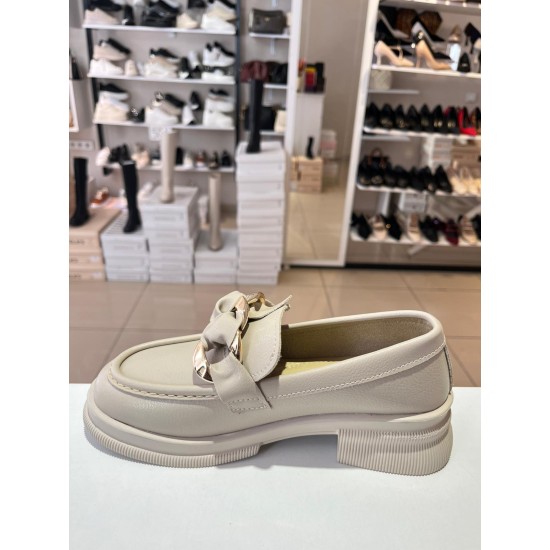 Bej Ortopedik Taban Sarma Loafer