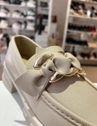 Bej Ortopedik Taban Sarma Loafer