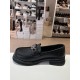 Siyah Ortopedik Taban V Toka Loafer