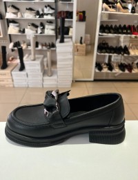 Siyah Ortopedik Taban Sarma Loafer