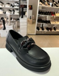 Siyah Ortopedik Taban Sarma Loafer