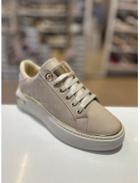 Bej Gold Detay Damgalı Spor Ayakkabı