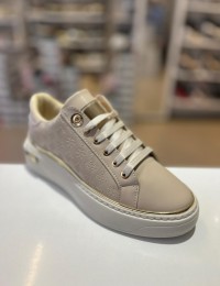 Bej Gold Detay Damgalı Spor Ayakkabı