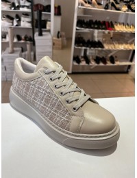 Bej Channel Spor Ayakkabı