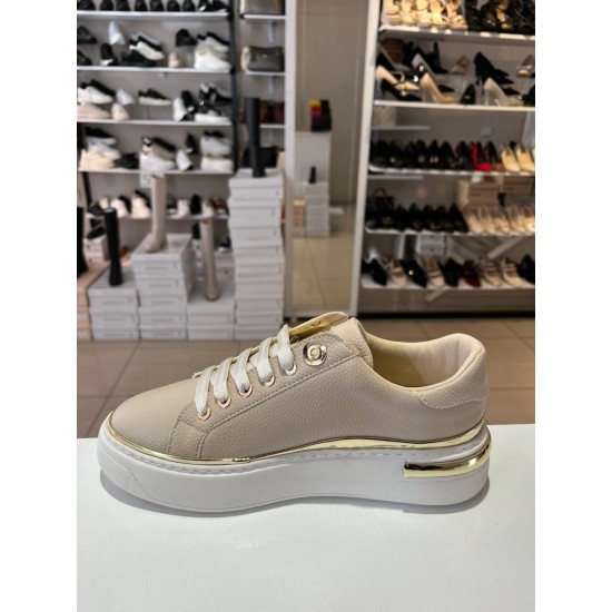 Bej Gold Detay Spor Ayakkabı