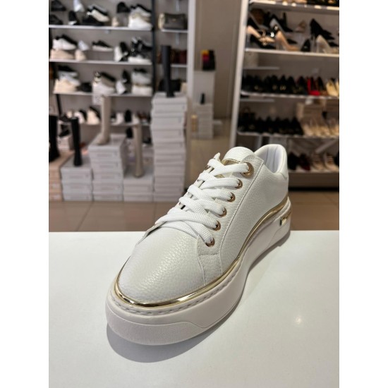 Beyaz Gold Detay Spor Ayakkabı