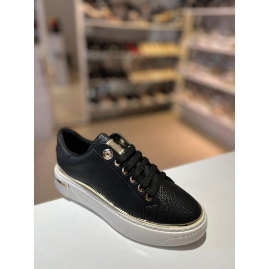 Siyah Gold Detay Spor Ayakkabı