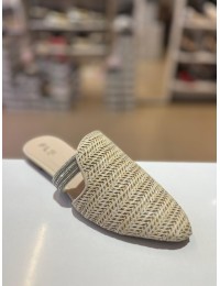 Bej Düz Taban Hasır Terlik