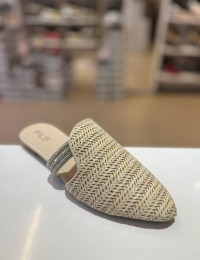 Bej Düz Taban Hasır Terlik