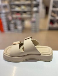 Bej Düz Taban Zara Kilteli Terlik