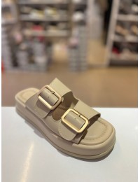 Bej Düz Taban Zara Kilteli Terlik