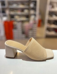 Bej File Doku Topuklu Terlik