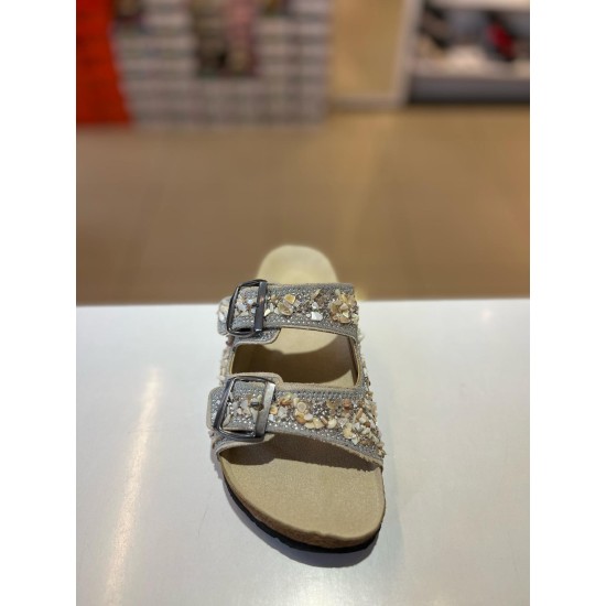 Hco Bej Çakıl Taşlı Kilteli Terlik