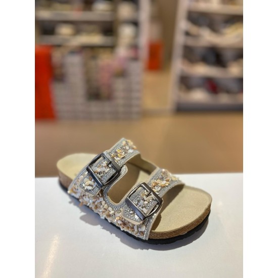 Hco Bej Çakıl Taşlı Kilteli Terlik