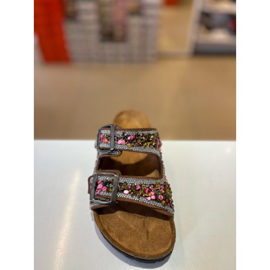 Hco Taba Çakıl Taşlı Kilteli Terlik