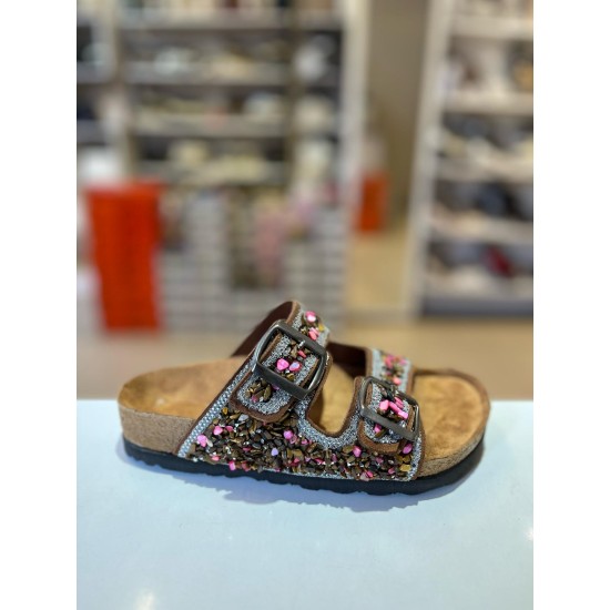 Hco Taba Çakıl Taşlı Kilteli Terlik