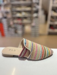 Renkli Düz Taban Hasır Terlik