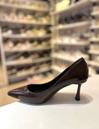 Acı Kahve Rustik Düz Klasik Topuklu Stiletto